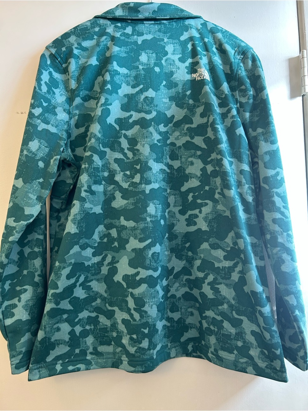 The North Face Teal Camo Half-Zip Fleece Pullover - Picture 2 of 5
